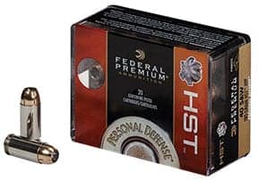 Federal Personal Defense HST 9mm Luger 124gr Jacketed Hollow Point (20)