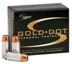 Speer Gold Dot 45 Long Colt 250 Grain Jacketed Hollow Point (20)