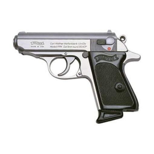 Walther PPK Stainless 380acp Pistol, 3.3" - 4796001