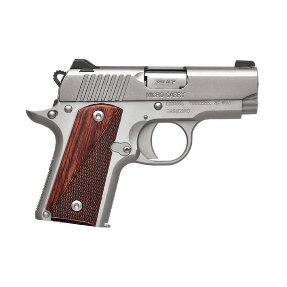 Kimber Micro Stainless Rosewood 380acp Pistol, 2.75" - 3300207