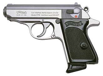 Walther PPK .380 ACP, Stainless (2) 6rd mags
