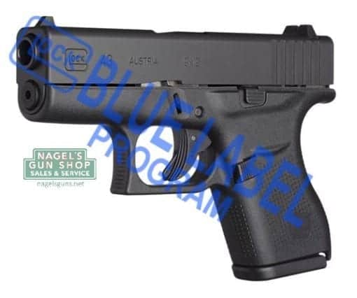 glock 43 9mm blue label pistol at nagels