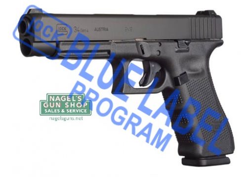 glock 34 gen4 9mm blue label pistol at nagels
