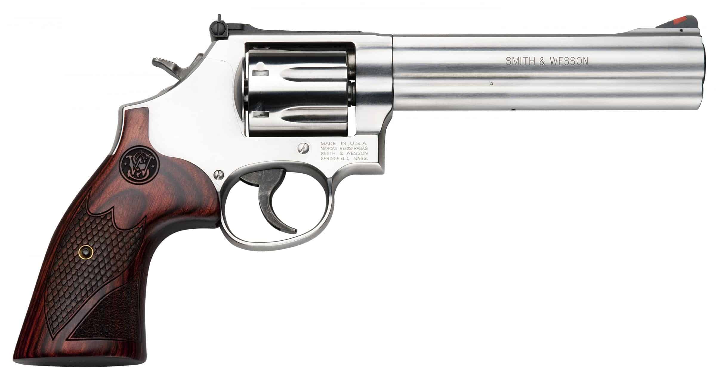 Smith & Wesson Model 686 Plus Deluxe 357 Magnum Revolver, Wood 