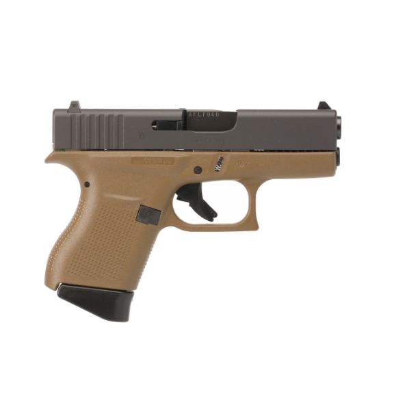 Glock 43 FDE 9mm Pistol, 3.39" - UI4350201DE