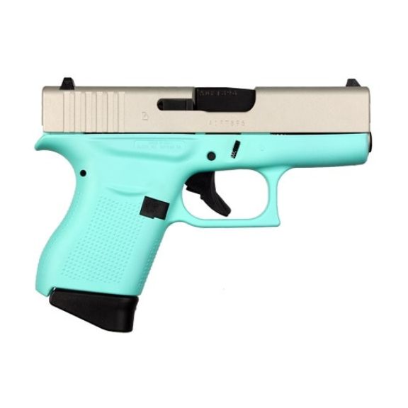 Glock 43 Robins Egg Blue 9mm Pistol, 3.39" - ACG-00815