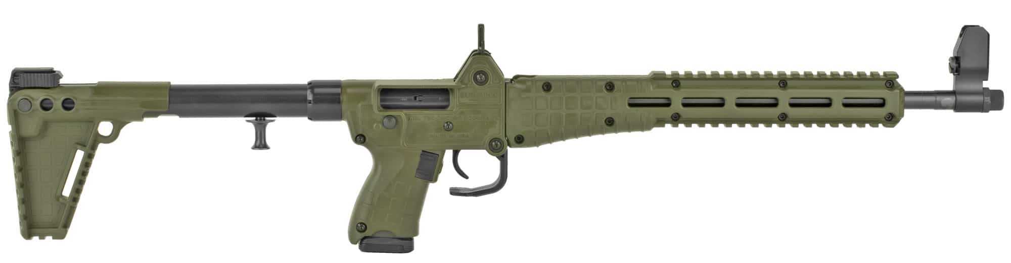 Kel-Tec SUB 2000 Gen2 Green 9mm Rifle, Glock 19 Magazines, 16.1" - SUB2K9GLK19BGRNHC - Nagel's Gun Shop | San Antonio, Texas