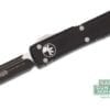 microtech ultratech black drop point blade black handle at nagels