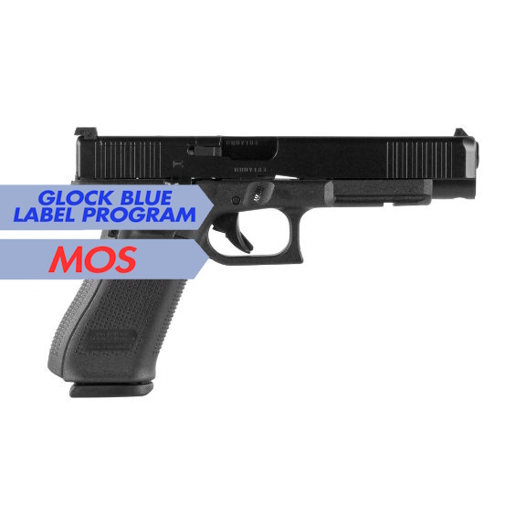 Glock 34 Gen5 MOS Blue Label 9mm Pistol, 5.31" - PA345S202MOS