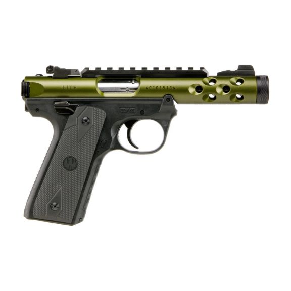 Ruger Mark IV 22/45 Lite Green 22 LR Pistol, 4.4" - 43916