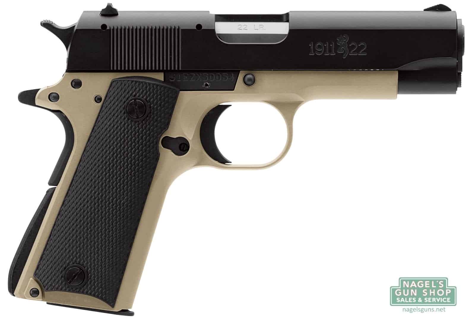 Browning 1911 22 A1 Compact Pistol Desert Tan 10rd 22 Lr 3625 051810490 Nagels Gun 7534