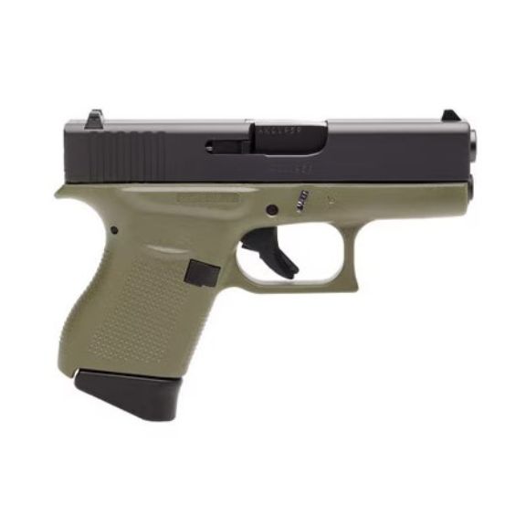 Glock 43 Battlefield Green 9mm Pistol, 3.39" - UI4350201BFG