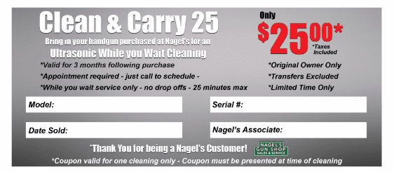 clean & carry 25 at nagels