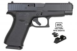 glock 48 black night sights 9mm pistol at nagels