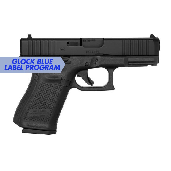 Glock 19 Gen5 Blue Label 9mm Pistol, 4.02" - PA195S202