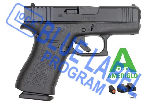 glock 43x black ameriglo bold night sights blue label pistol at nagels