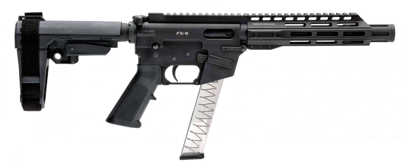 Freedom Ordnance FX-9P8S SBA3 9mm Pistol, SB Tactical SBA3 Brace, (1 ...