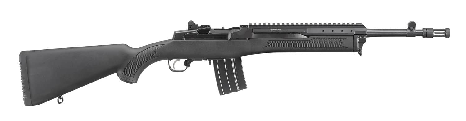 Ruger Mini 14 Tactical 5.56mm Rifle, Blued, Synthetic Stock, 16.2"...