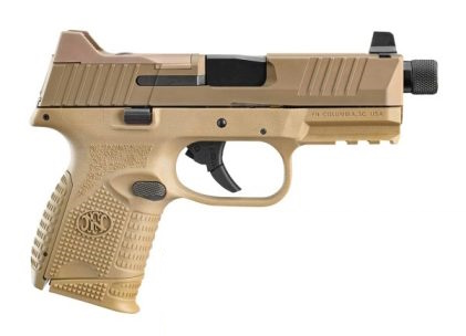 fn 509c compact tactical fde 9mm pistol