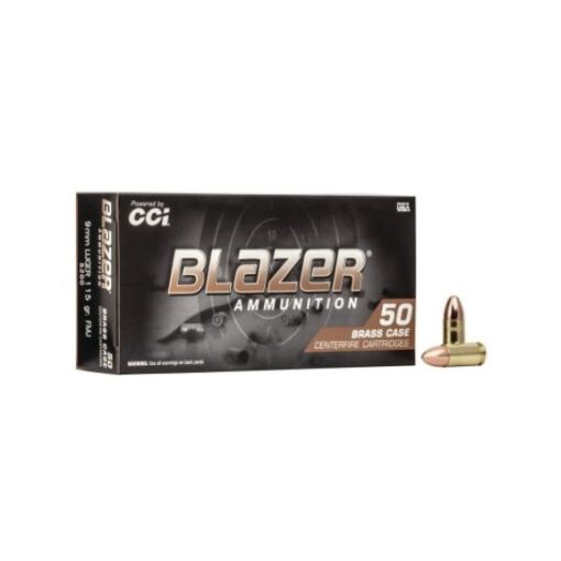CCI Blazer Brass 9mm 115gr Ammunition 50Rd Box - 5200