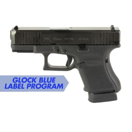 Glock 30 Gen5 Blue Label 45acp Pistol, 3.78" - PA305S0202