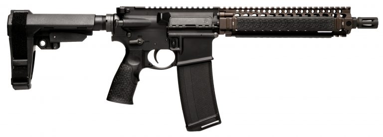 Daniel Defense MK18 FDE 5.56mm Pistol, MK18 RIS II Rail, 10.3