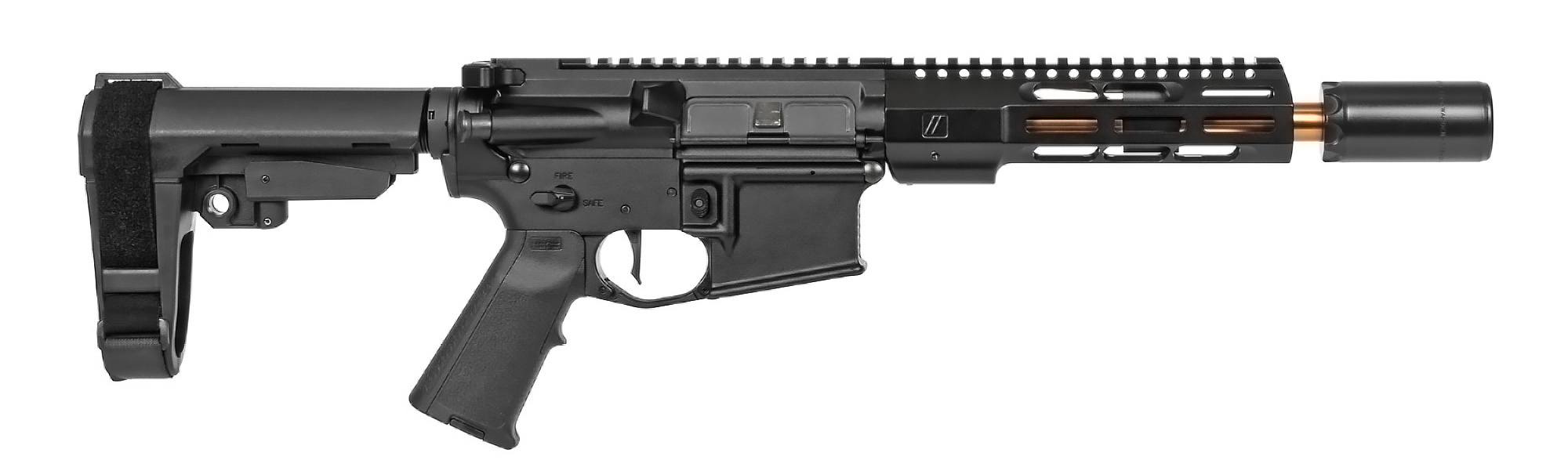 ZEV Core Elite Black 300 Blackout Pistol, SB Tactical SBA3 Brace, 8.5"...
