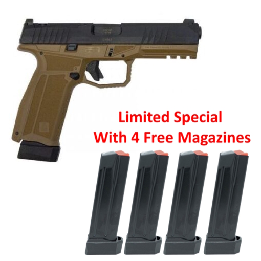 602415Arex Delta L Gen2 OR FDE 9mm Pistol, 4.5" - 602415