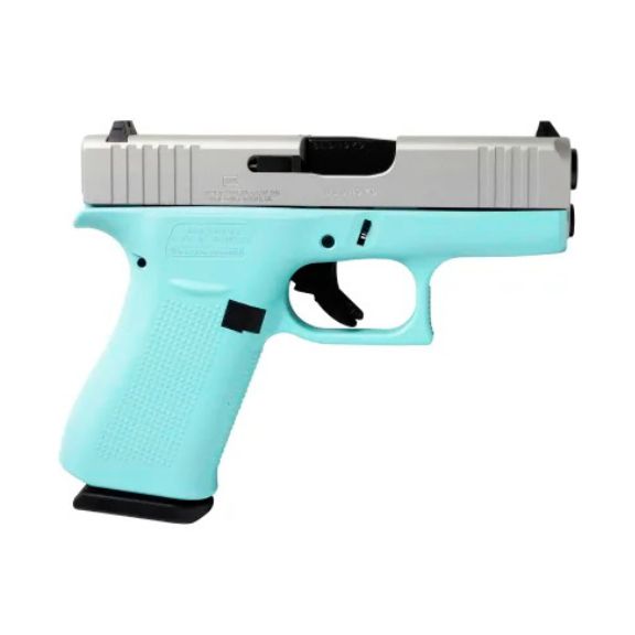 Glock 43X Robins Egg Blue 9mm Pistol, 3.39" - ACG-00865