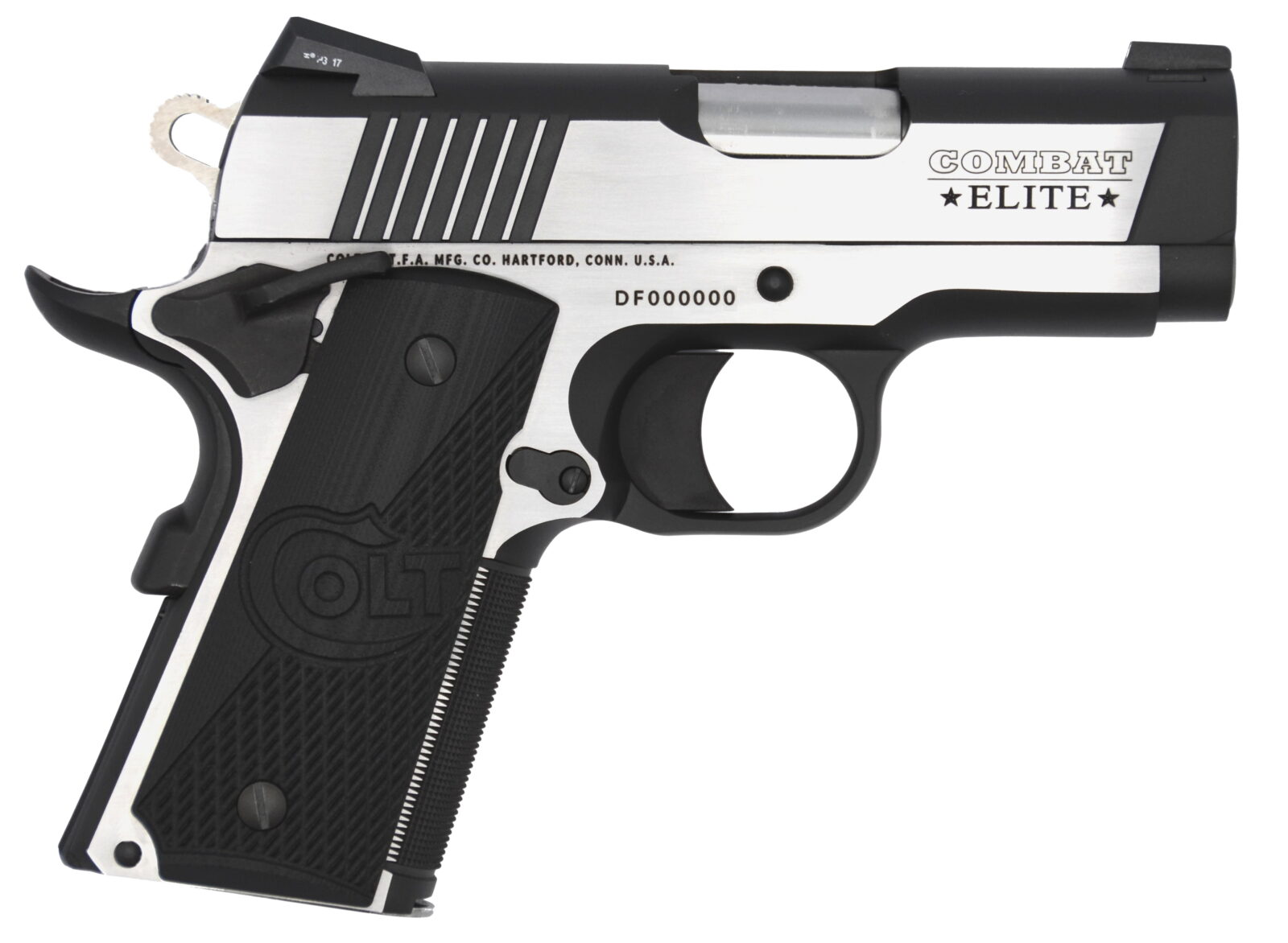 Colt Combat Elite Defender 45acp Pistol, Novak Night Sights, 3.0
