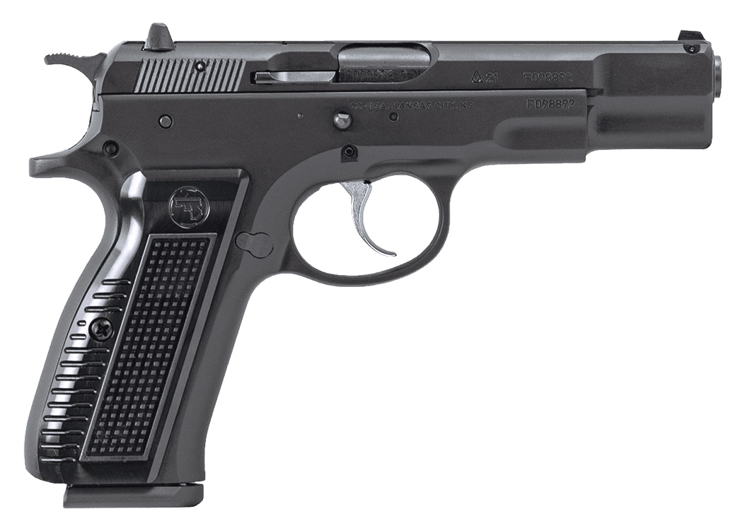 CZ 75B Retro 9mm Pistol, Black Polycoat, (2)-16Rd Magazines, 4.6 ...