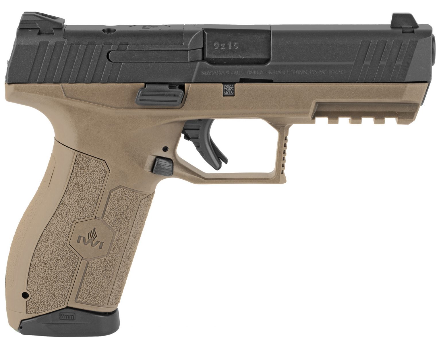 IWI Masada FDE 9mm Pistol, Optics Ready, (2)-17Rd Magazines, 4.1 ...