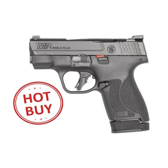 Smith & Wesson Shield Plus OR 9mm Pistol, 3.1" - 13534