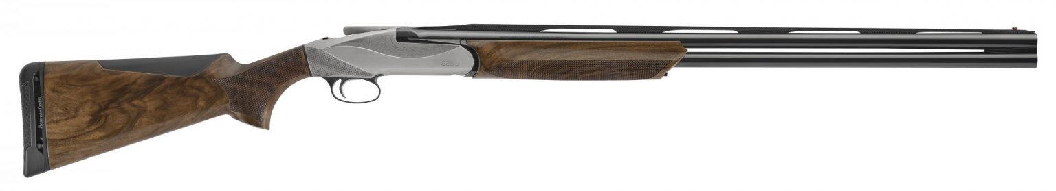 Benelli 828U 20Ga Engraved Nickel Plated Over/ Under Shotgun, AA Satin ...