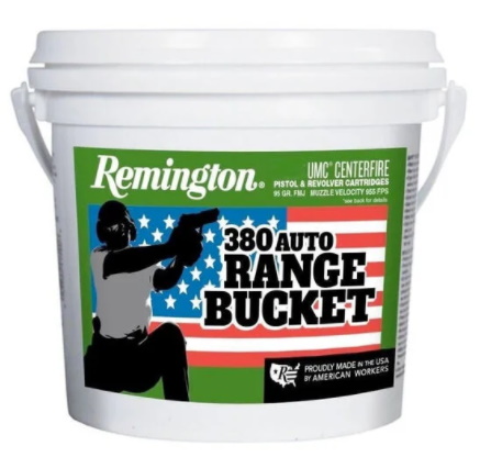 remington umc 380 acp range bucket