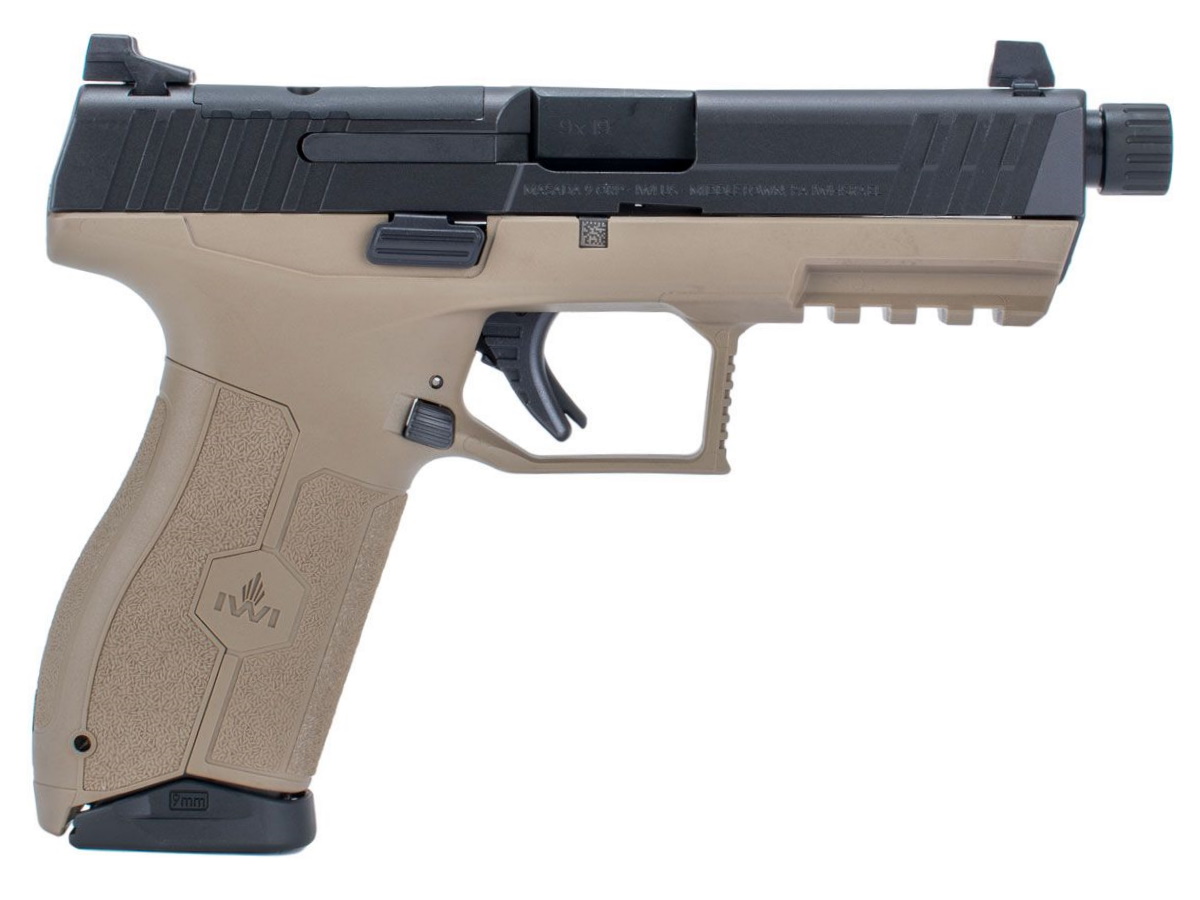 IWI Masada FDE Threaded Barrel 9mm Pistol, Optics Ready, (2)-17Rd ...