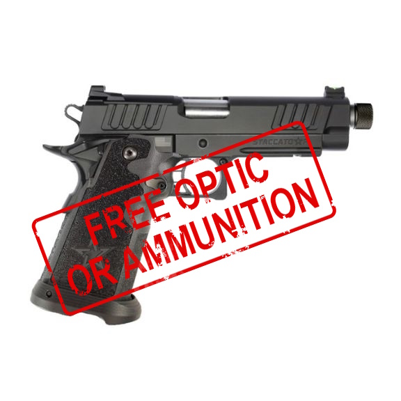 Staccato P Aluminum Frame Threaded Barrel 9mm Pistol - 5" - 12-1201-000203