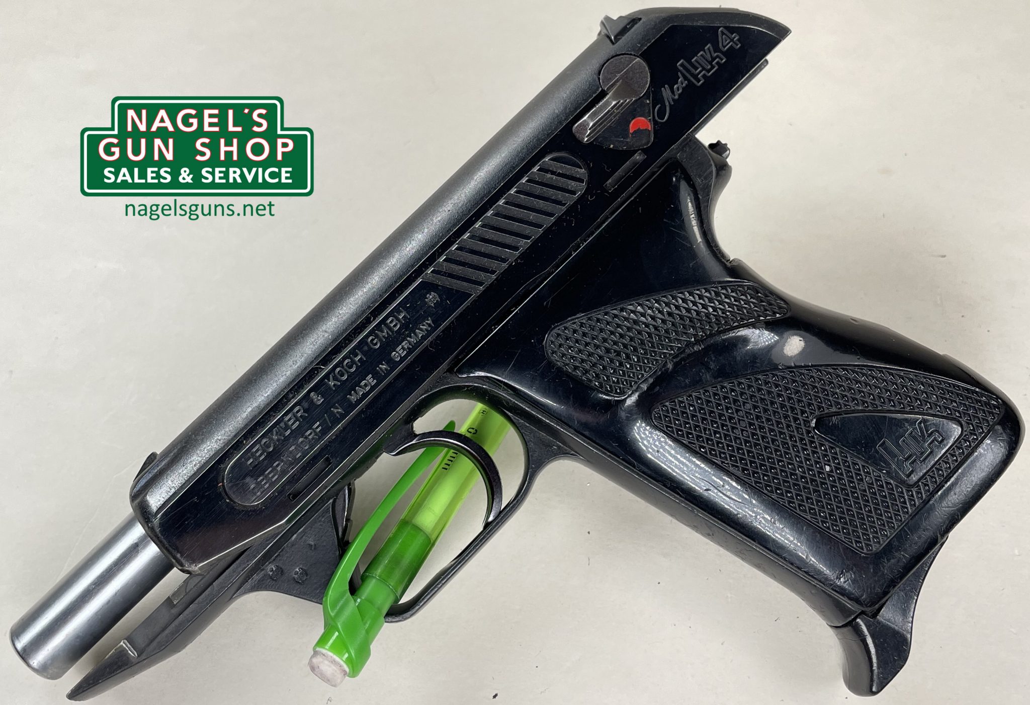 HK Mod 4 22lr Pistol, 3″ Barrel, Good Condition PreOwned Nagel's