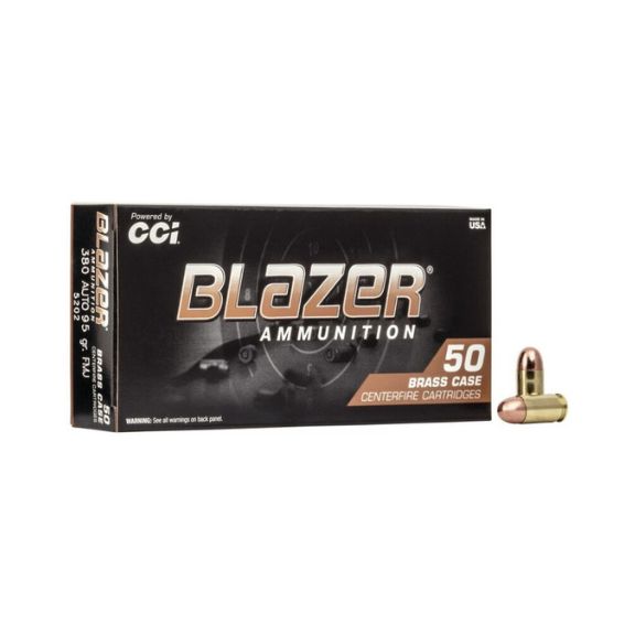 CCI Blazer Brass 380acp 95gr Ammunition 50 Rd Box - 5202