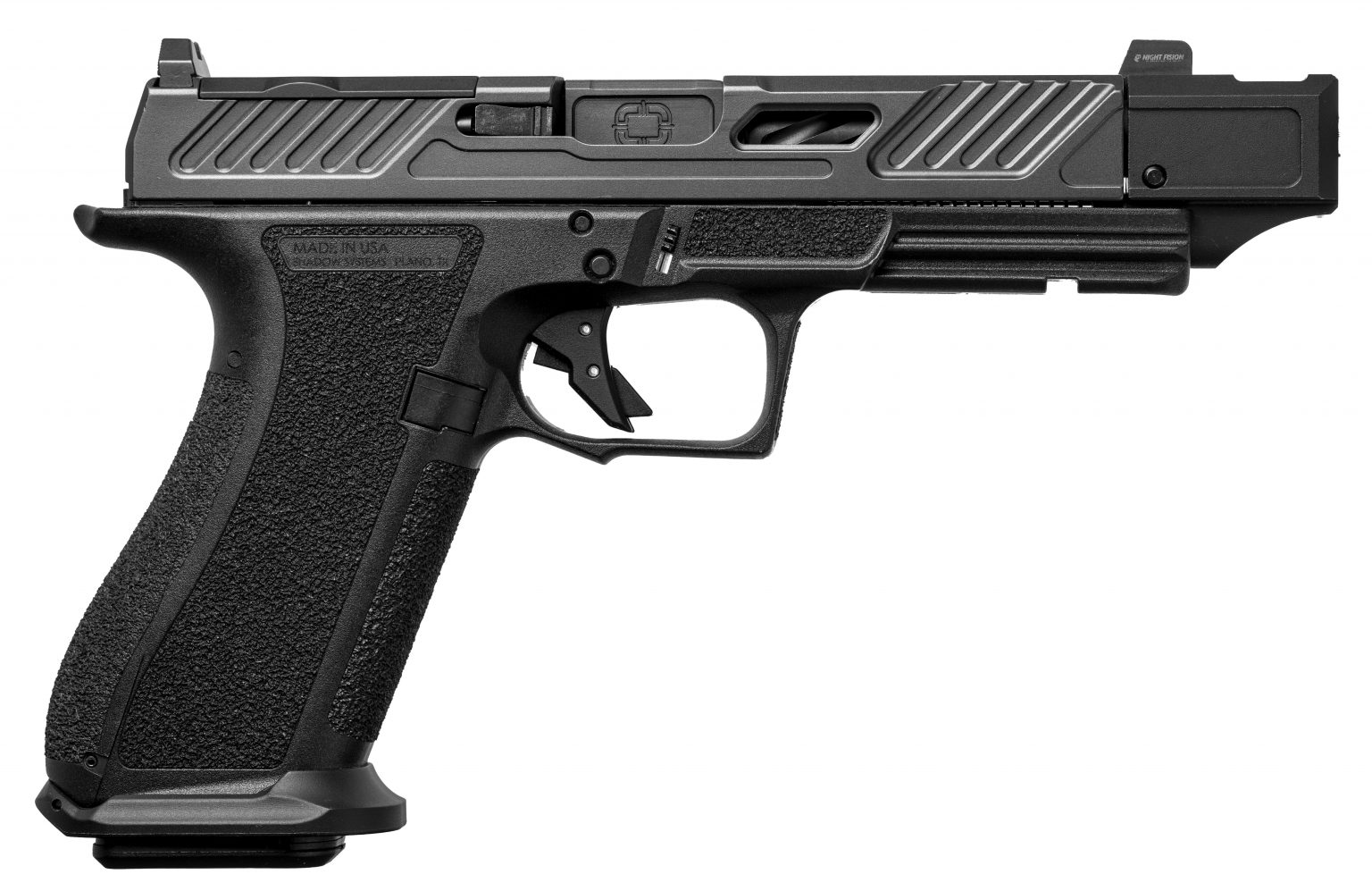 Shadow Systems DR920P Elite 9mm Pistol, Spiral Fluted Black Barrel, 4.5 ...