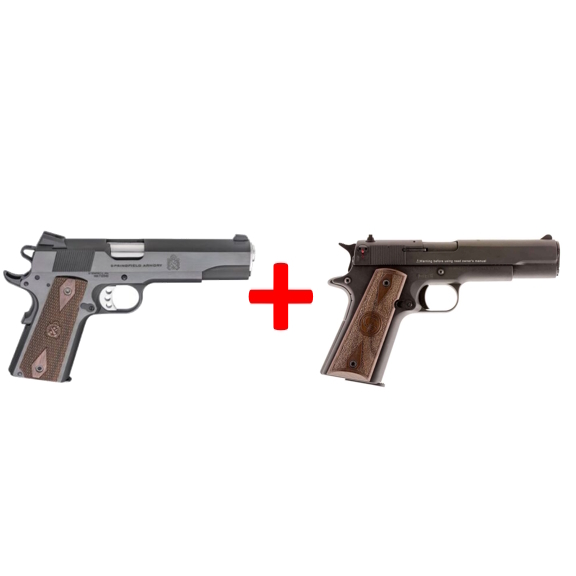Springfield Armory 1911 Garrison 9mm + Chiappa 1911-22 Pistol Combo