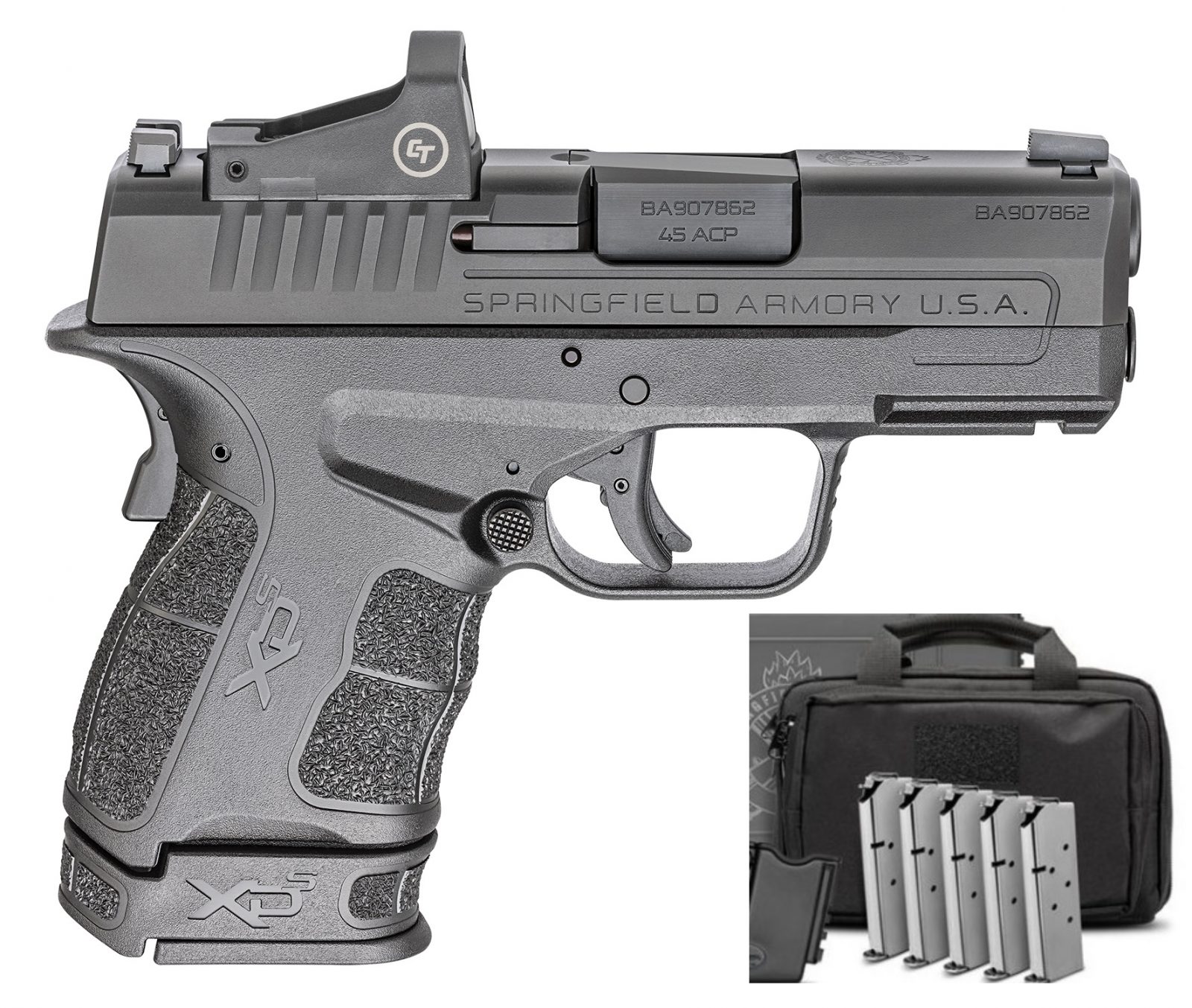 Springfield Armory Xd S Mod2 Osp 45acp Gear Up Pistol Package Crimson