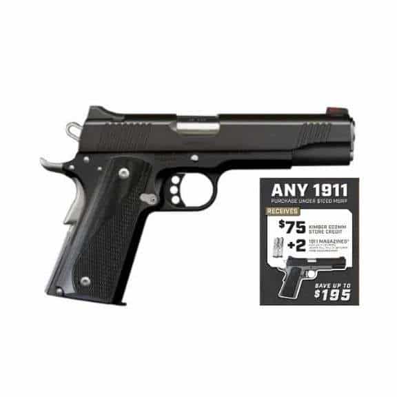 Kimber Custom LW Nightstar 1911 9mm Pistol, 5" - 3700596
