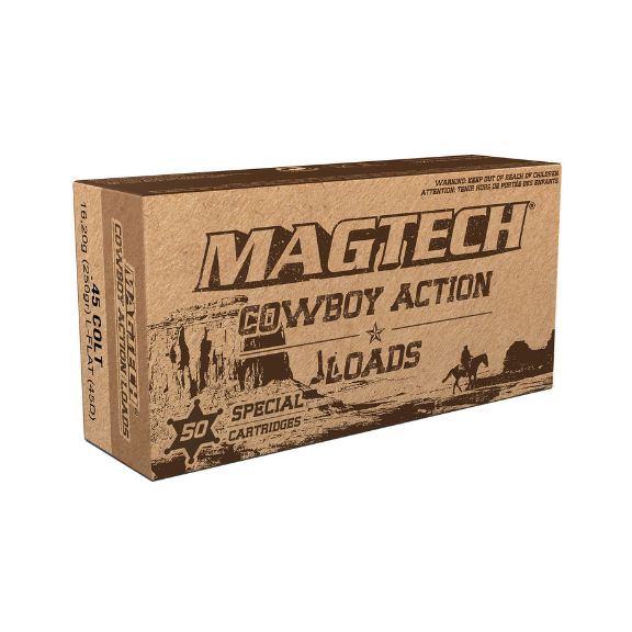 Magtech 45 Colt Cowboy Action 250gr Lead Flat Nose Ammunition 50Rd Box - 45D