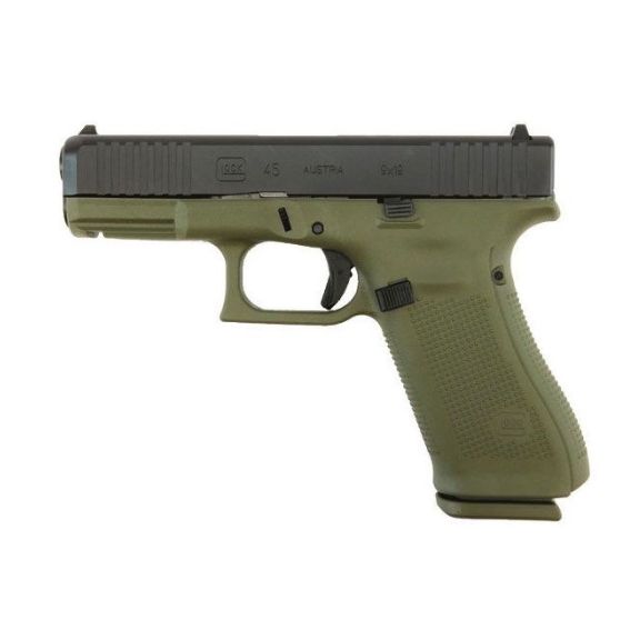 Glock 45 Battlefield Green 9mm Pistol, 4.02" - PA455S203BFG