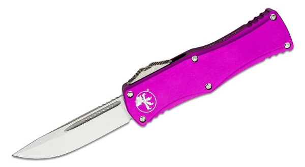 microtech hera violet drop point