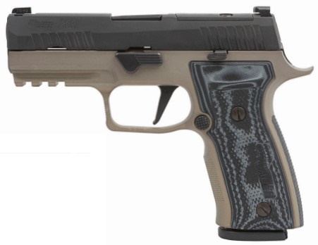 sig sauer p320 axg carry two tone