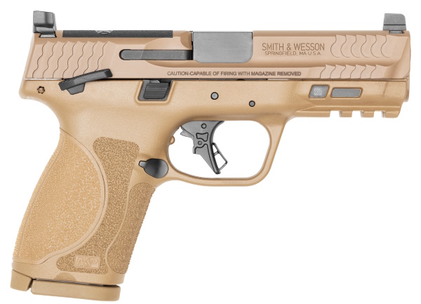 smith & wesson m&p9 m2.0 compact fde or manual safety