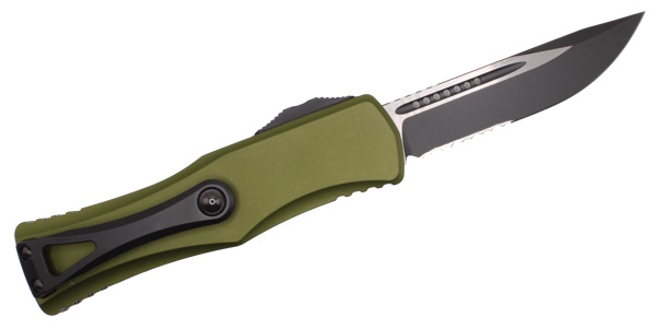 Microtech Hera OTF Automatic Knife OD Green 3 Drop Point Stonewash 703-10OD