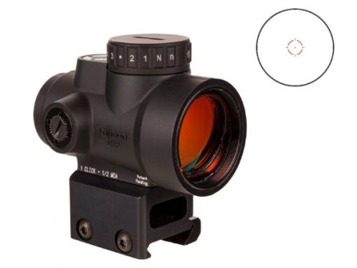 Trijicon MRO HD Red 68 MOA Circle Dot Reticle with Full Cowitness Mount